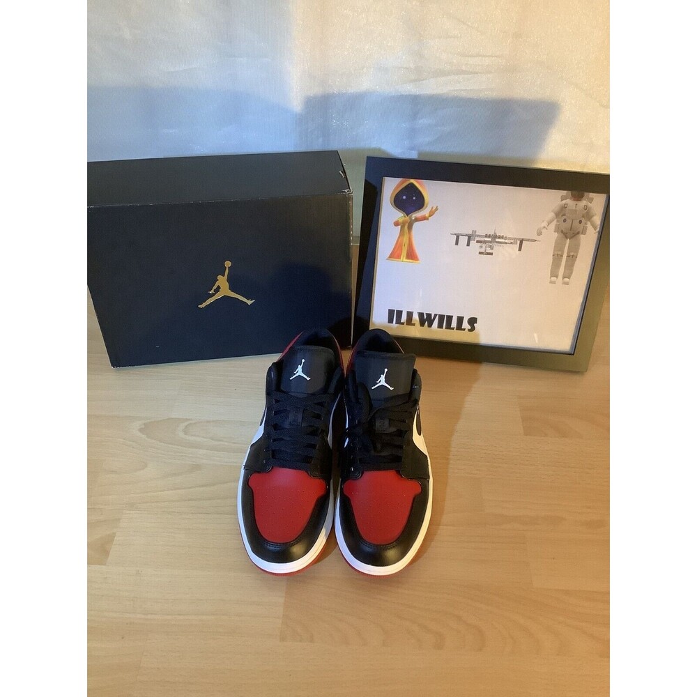 Air Jordan 1 Low Bred Toe MENS 553558-612 Size 9 Deadstock